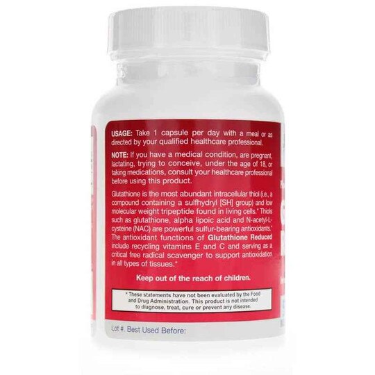 Glutathione Reduced 500 Mg, JRF